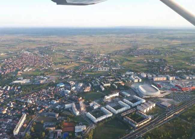 Panorama iz aviona – Zagreb
